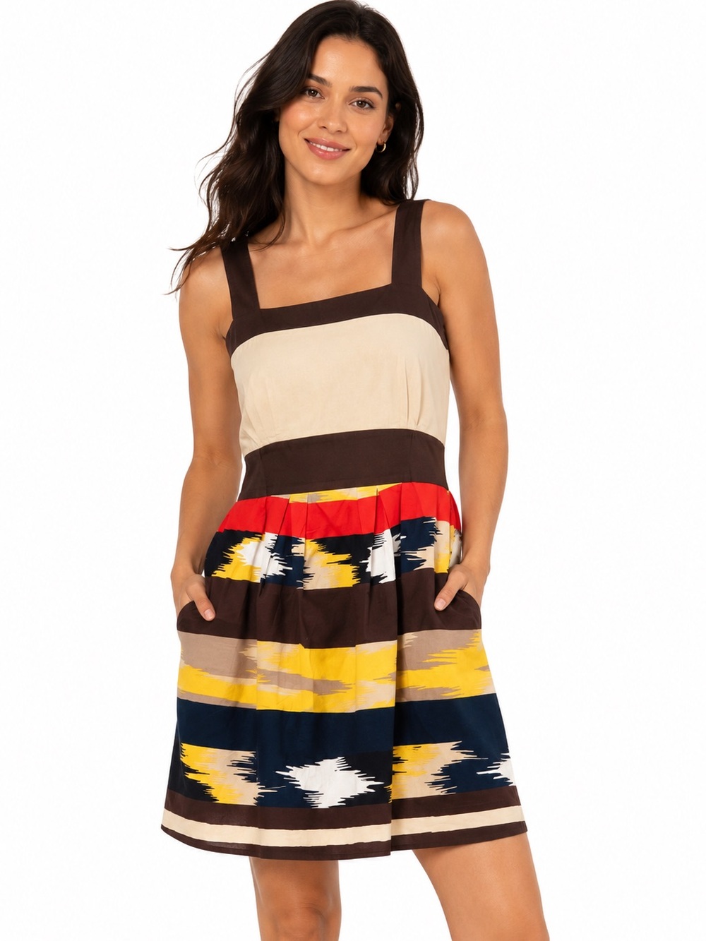 Max & Cleo Cotton Dress with Pockets